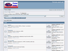 Tablet Screenshot of forum.aprs.pl